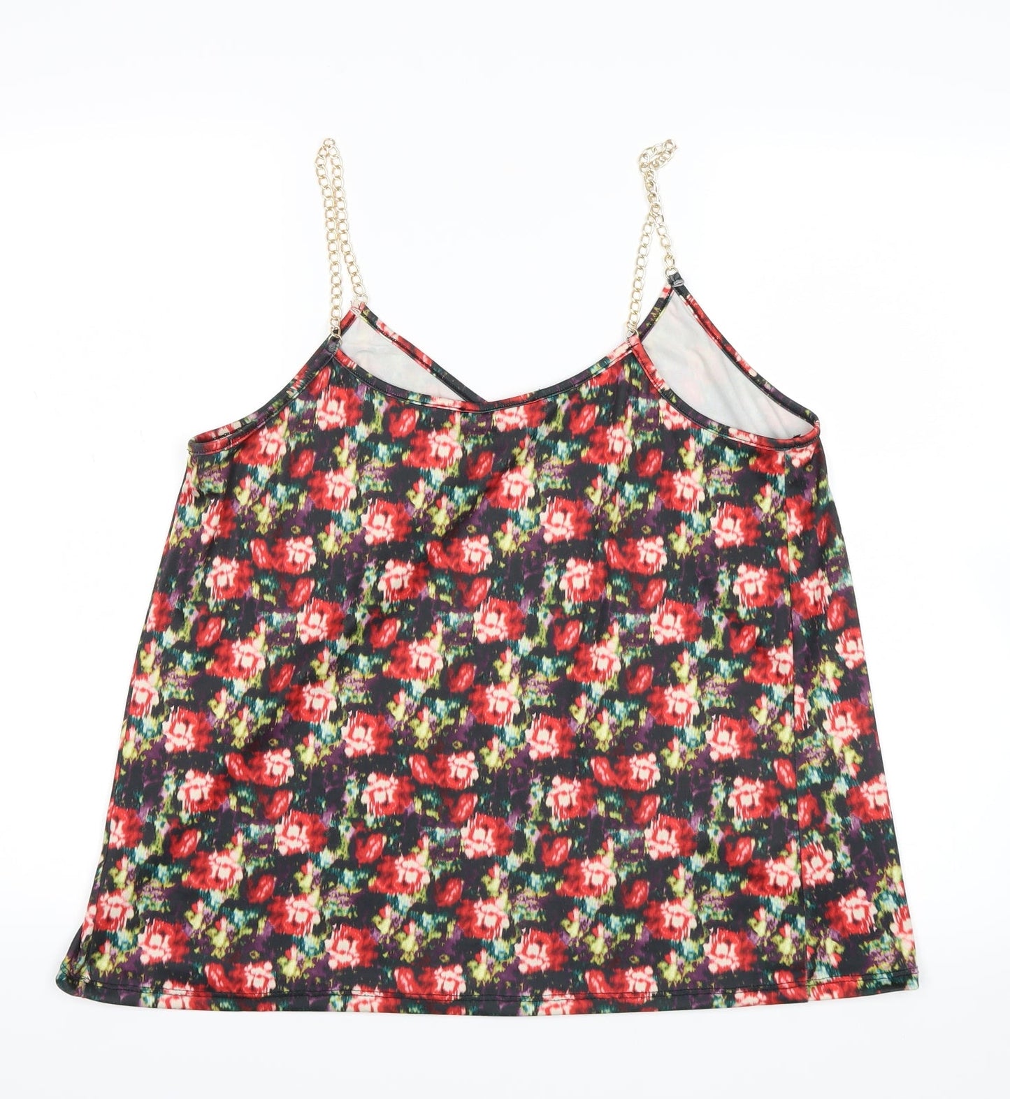 Womens UK Size 14 Atmosphere Red Basic Tank