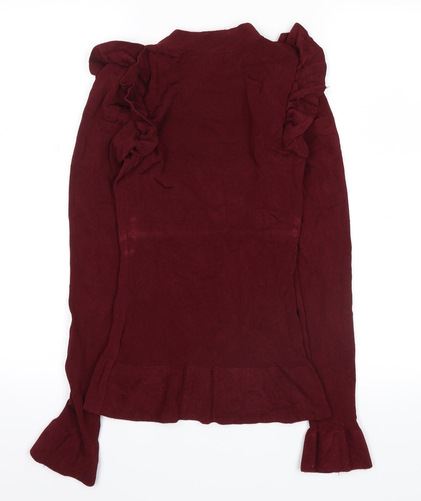 Womens UK Size XS H&M Red Basic Blouse