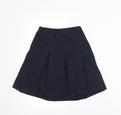 George Girls Blue   Pleated Skirt Size 6-7 Years