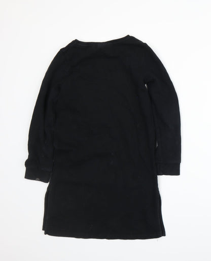 Next Girls Black   Basic T-Shirt Size 6 Years