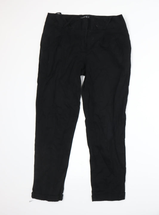 Womens UK Size 10 Atmosphere Regular Fit  Black Trousers