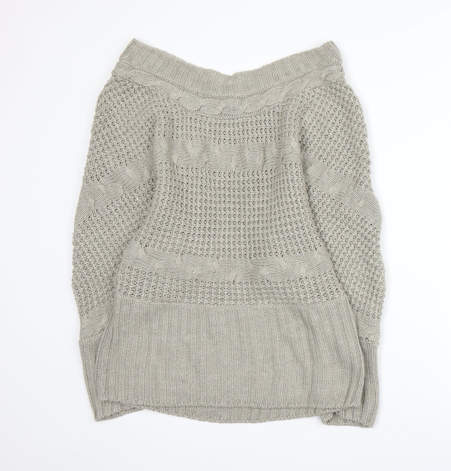 QED London Womens Grey  Knit  Jumper Size L
