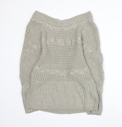 QED London Womens Grey  Knit  Jumper Size L