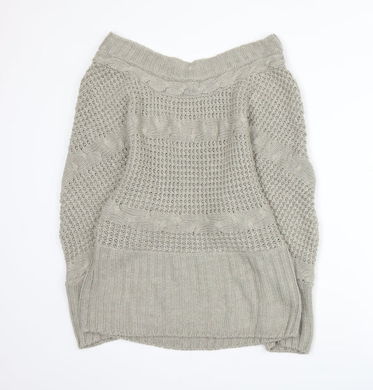 QED London Womens Grey  Knit  Jumper Size L