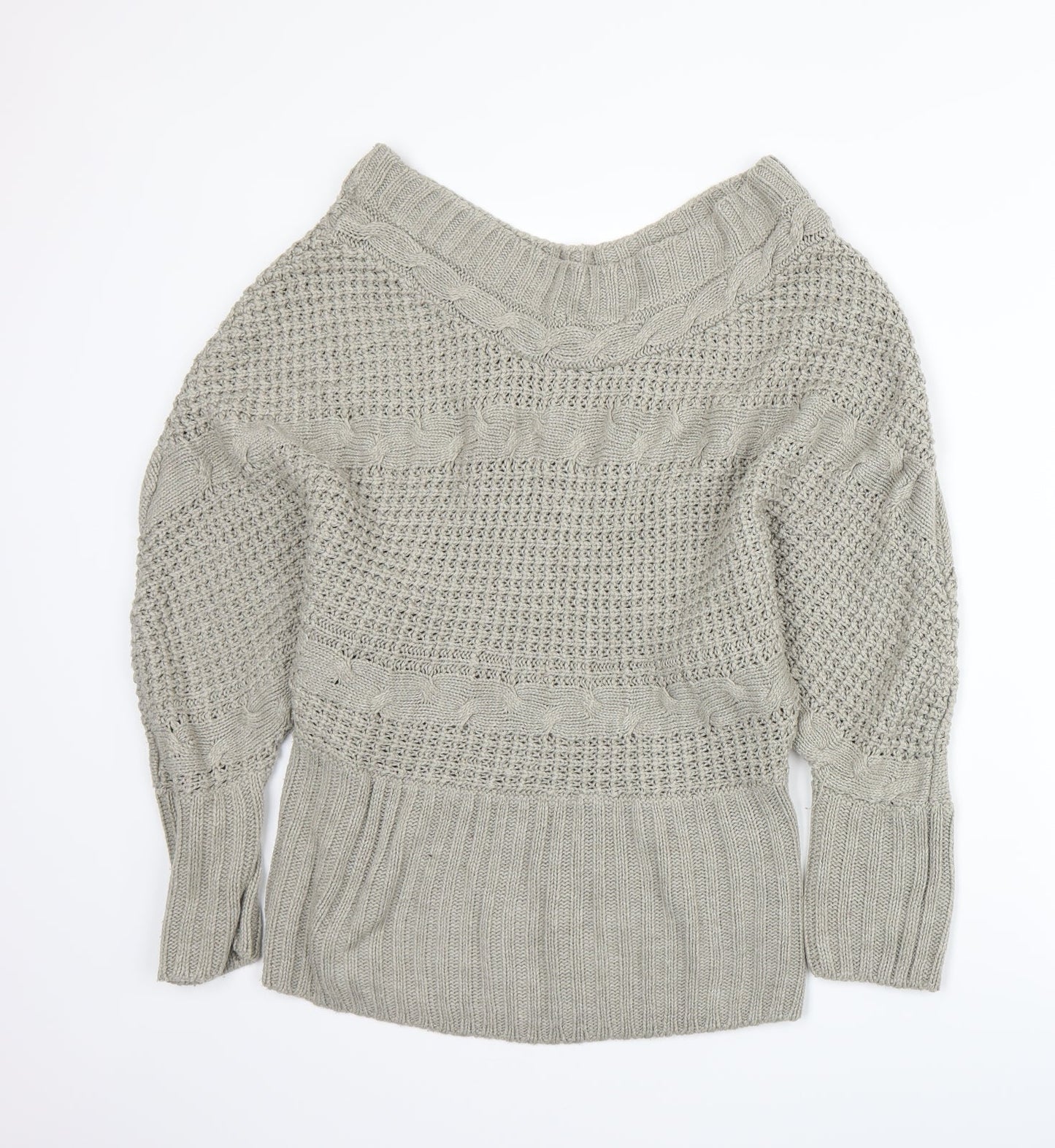 QED London Womens Grey  Knit  Jumper Size L