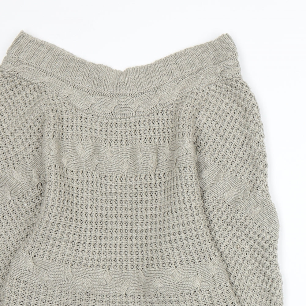 QED London Womens Grey  Knit  Jumper Size L