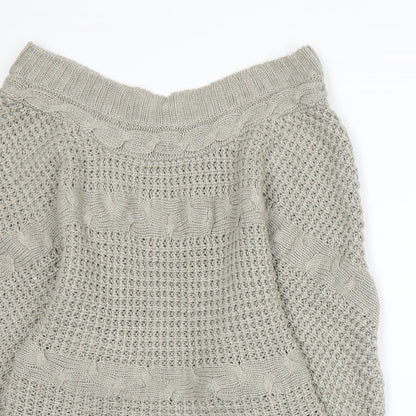 QED London Womens Grey  Knit  Jumper Size L