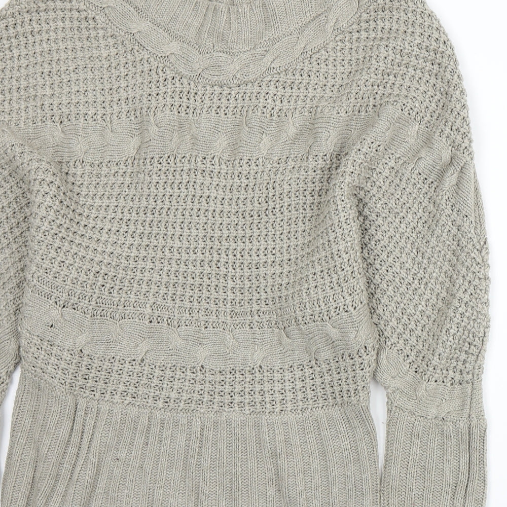 QED London Womens Grey  Knit  Jumper Size L