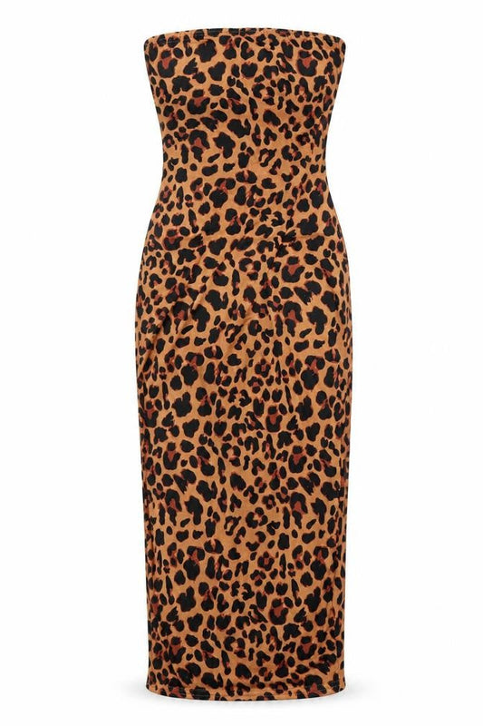 In the Style Womens Orange Animal Print  Straight & Pencil Set Size 8