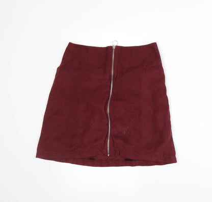 Dorothy Perkins Womens Red   A-Line Skirt Size 8