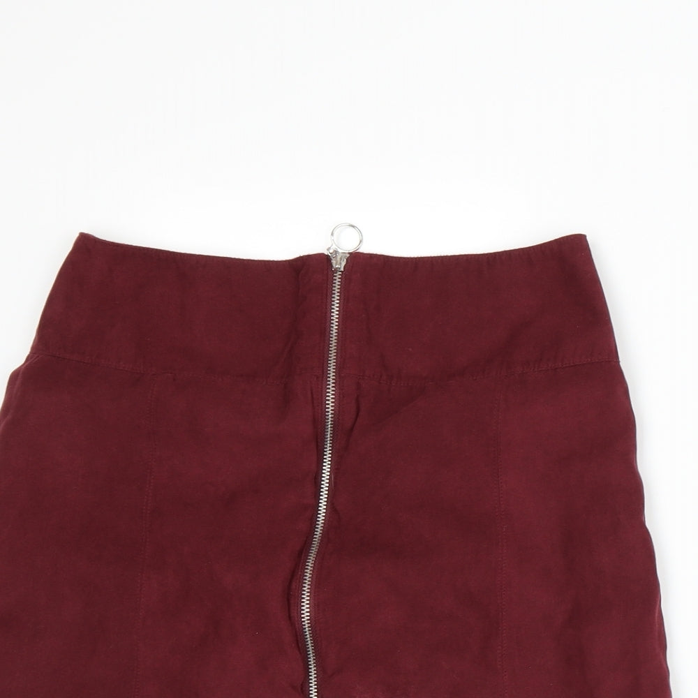 Dorothy Perkins Womens Red   A-Line Skirt Size 8