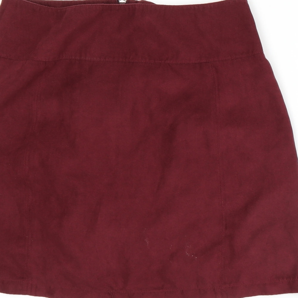 Dorothy Perkins Womens Red   A-Line Skirt Size 8