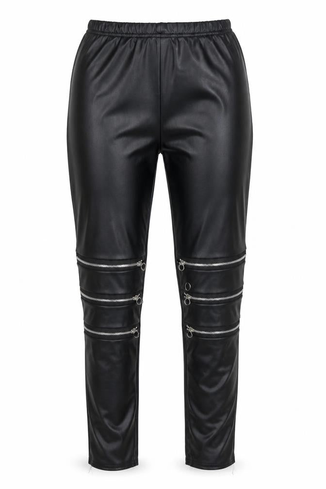 Womens UK Size 4 Preworn   Black Leggings