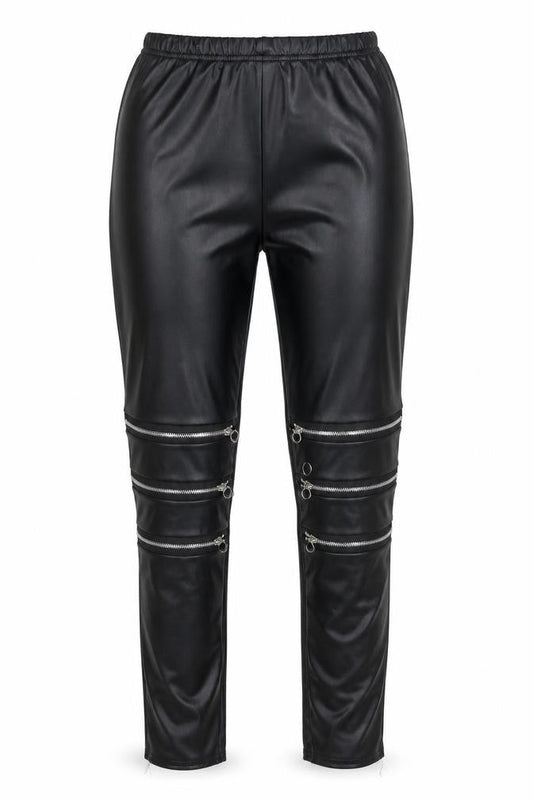Womens UK Size 4 Preworn   Black Leggings