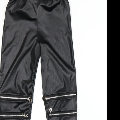 Womens UK Size 4 Preworn   Black Leggings