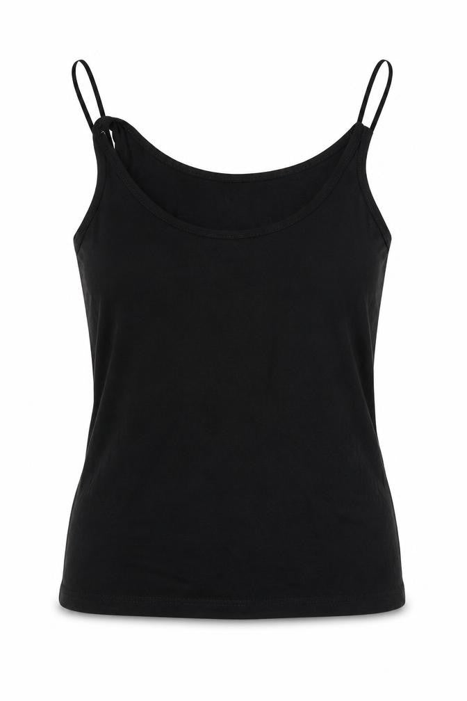 Womens UK Size 12 Be Beau Black Basic Tank