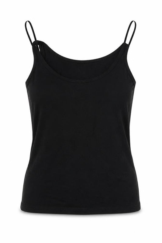 Womens UK Size 12 Be Beau Black Basic Tank