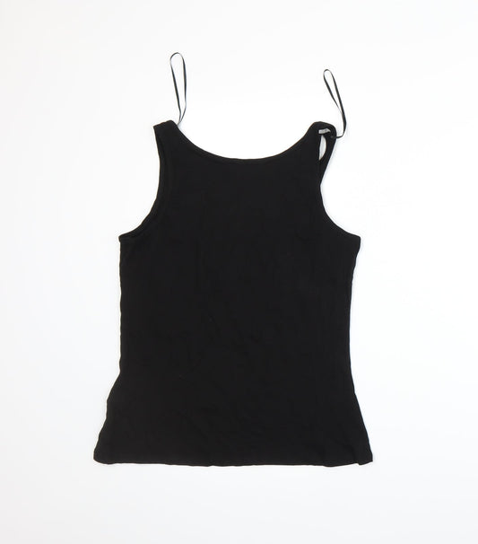 Womens UK Size 12 Be Beau Black Basic Tank