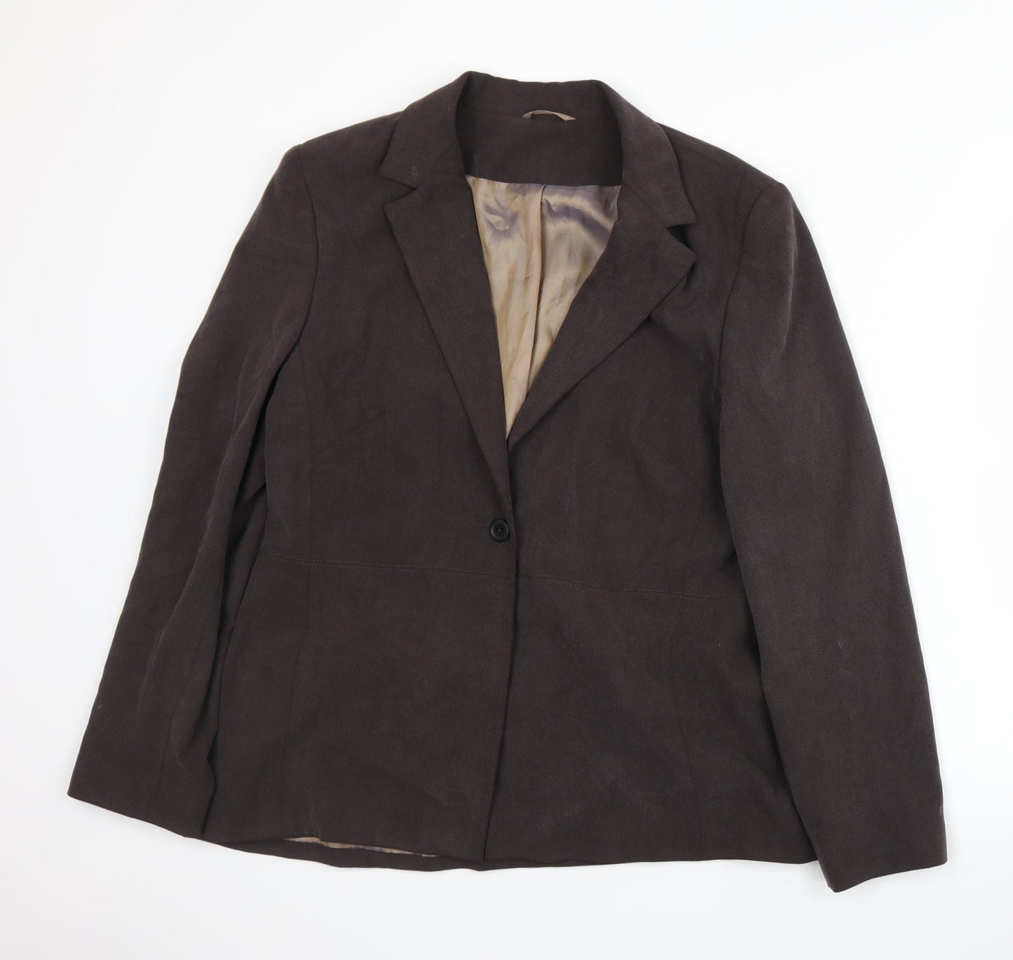 Principles Womens Brown   Jacket Suit Jacket Size 16