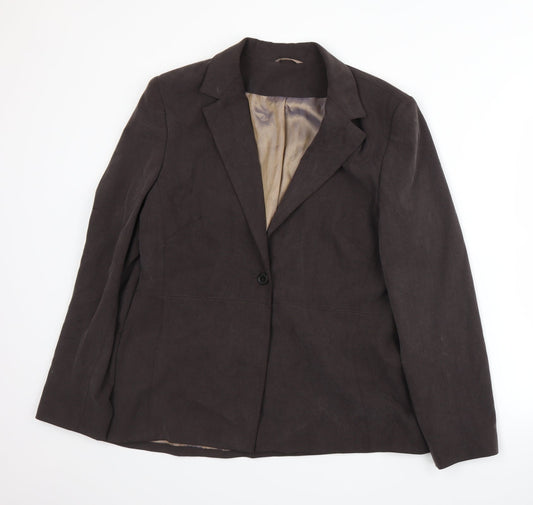 Principles Womens Brown   Jacket Suit Jacket Size 16