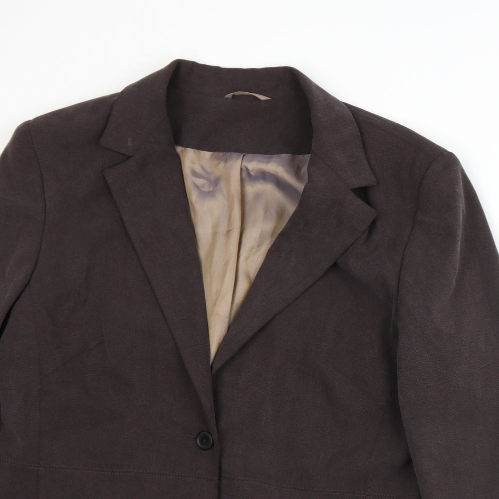 Principles Womens Brown   Jacket Suit Jacket Size 16
