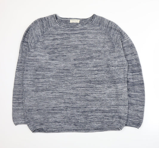 Cedar Wood State Mens Blue  Knit Pullover Jumper Size 2XL