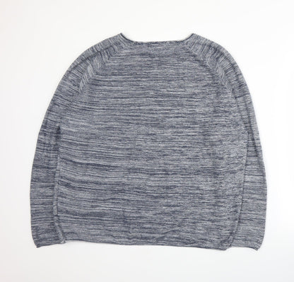 Cedar Wood State Mens Blue  Knit Pullover Jumper Size 2XL