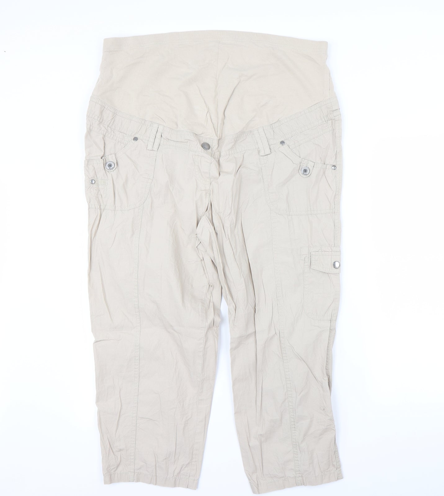 Womens UK Size 20 Yessica Regular Fit  Beige Trousers