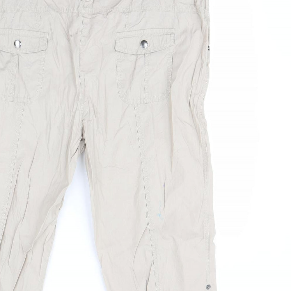 Womens UK Size 20 Yessica Regular Fit  Beige Trousers