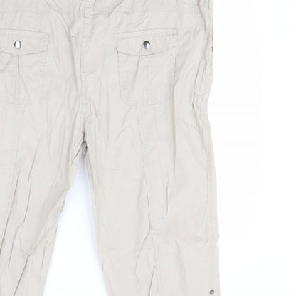 Womens UK Size 20 Yessica Regular Fit  Beige Trousers