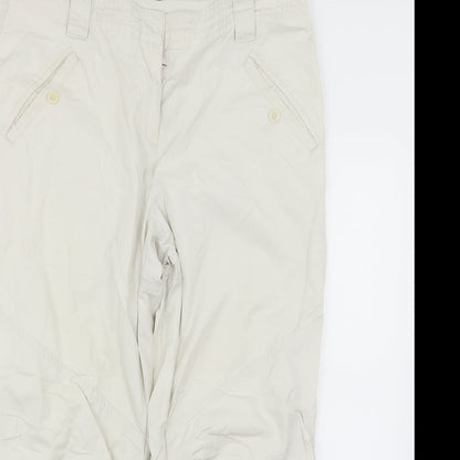 Womens UK Size 14 Lindex Regular Fit  Ivory Trousers