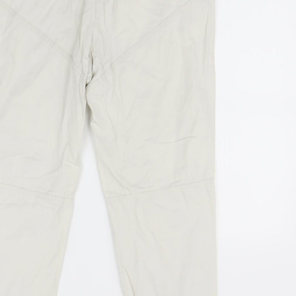 Womens UK Size 14 Lindex Regular Fit  Ivory Trousers