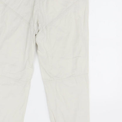 Womens UK Size 14 Lindex Regular Fit  Ivory Trousers