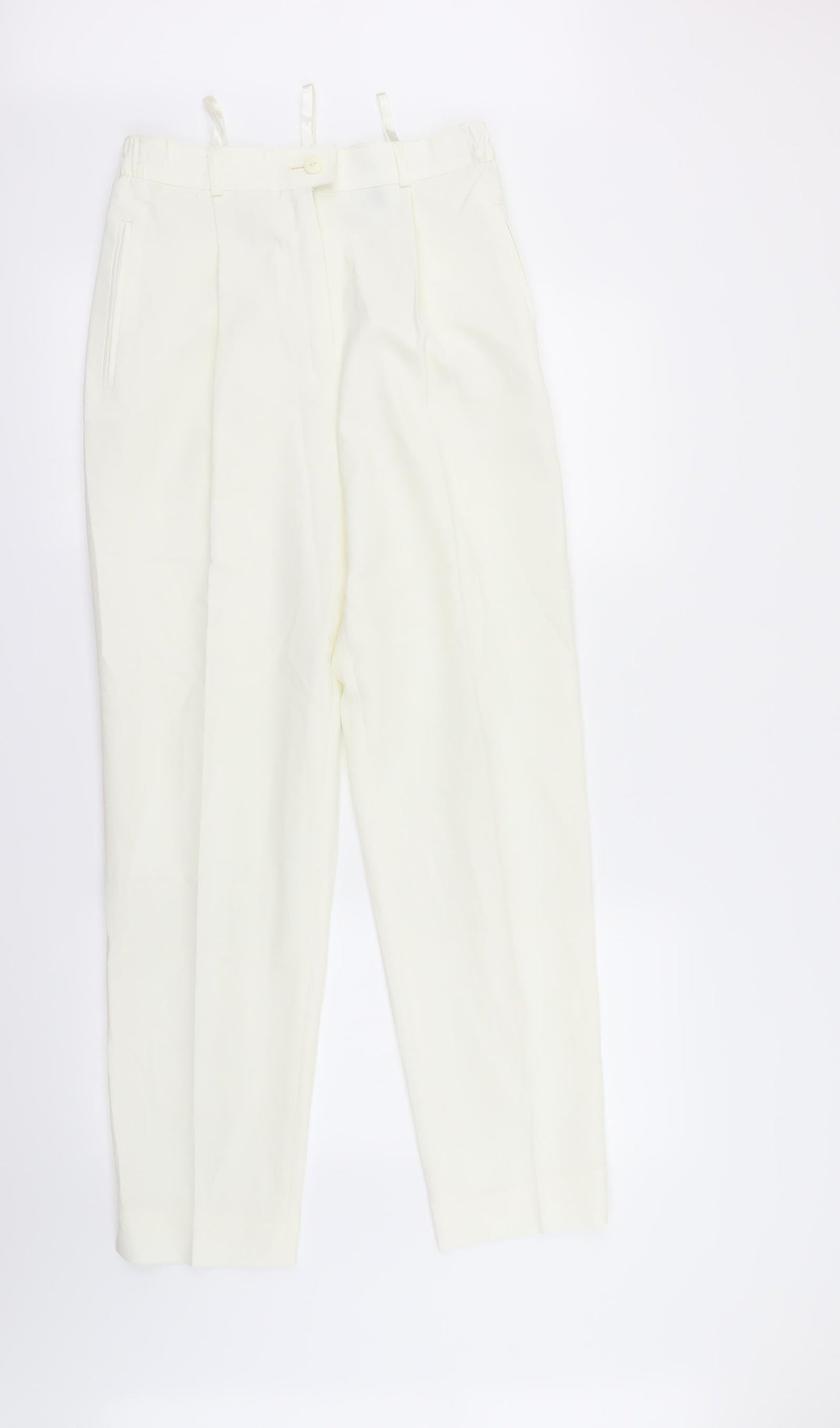 maria reich Womens Ivory   Dress Pants Trousers Size 12 L27 in