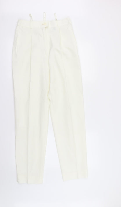 maria reich Womens Ivory   Dress Pants Trousers Size 12 L27 in