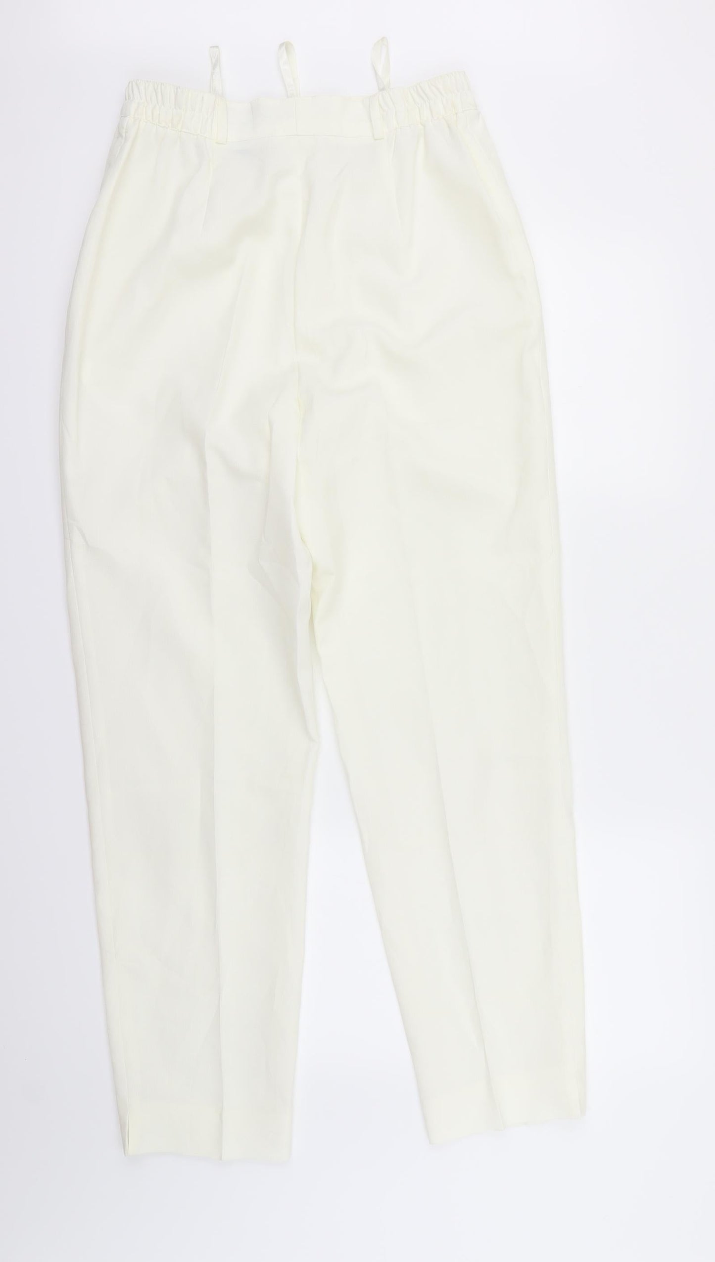 maria reich Womens Ivory   Dress Pants Trousers Size 12 L27 in