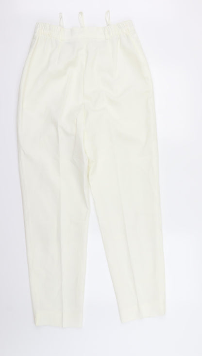 maria reich Womens Ivory   Dress Pants Trousers Size 12 L27 in