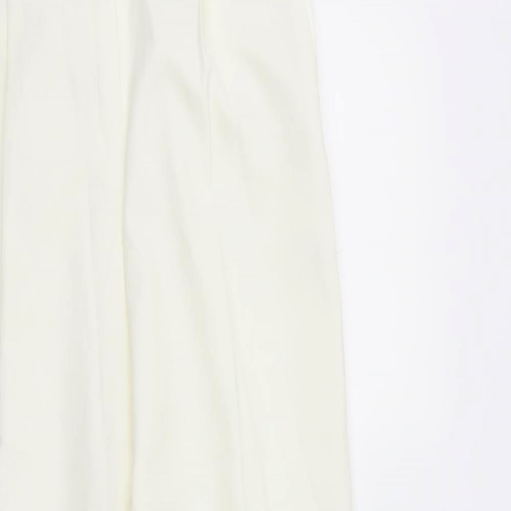 maria reich Womens Ivory   Dress Pants Trousers Size 12 L27 in