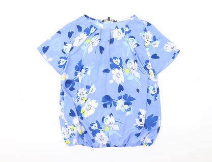 Womens UK Size 12 Bonmarché Blue Basic Blouse