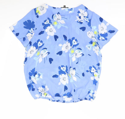 Womens UK Size 12 Bonmarché Blue Basic Blouse