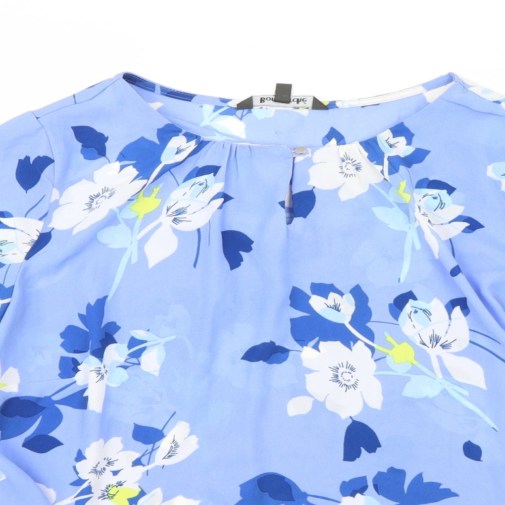 Womens UK Size 12 Bonmarché Blue Basic Blouse
