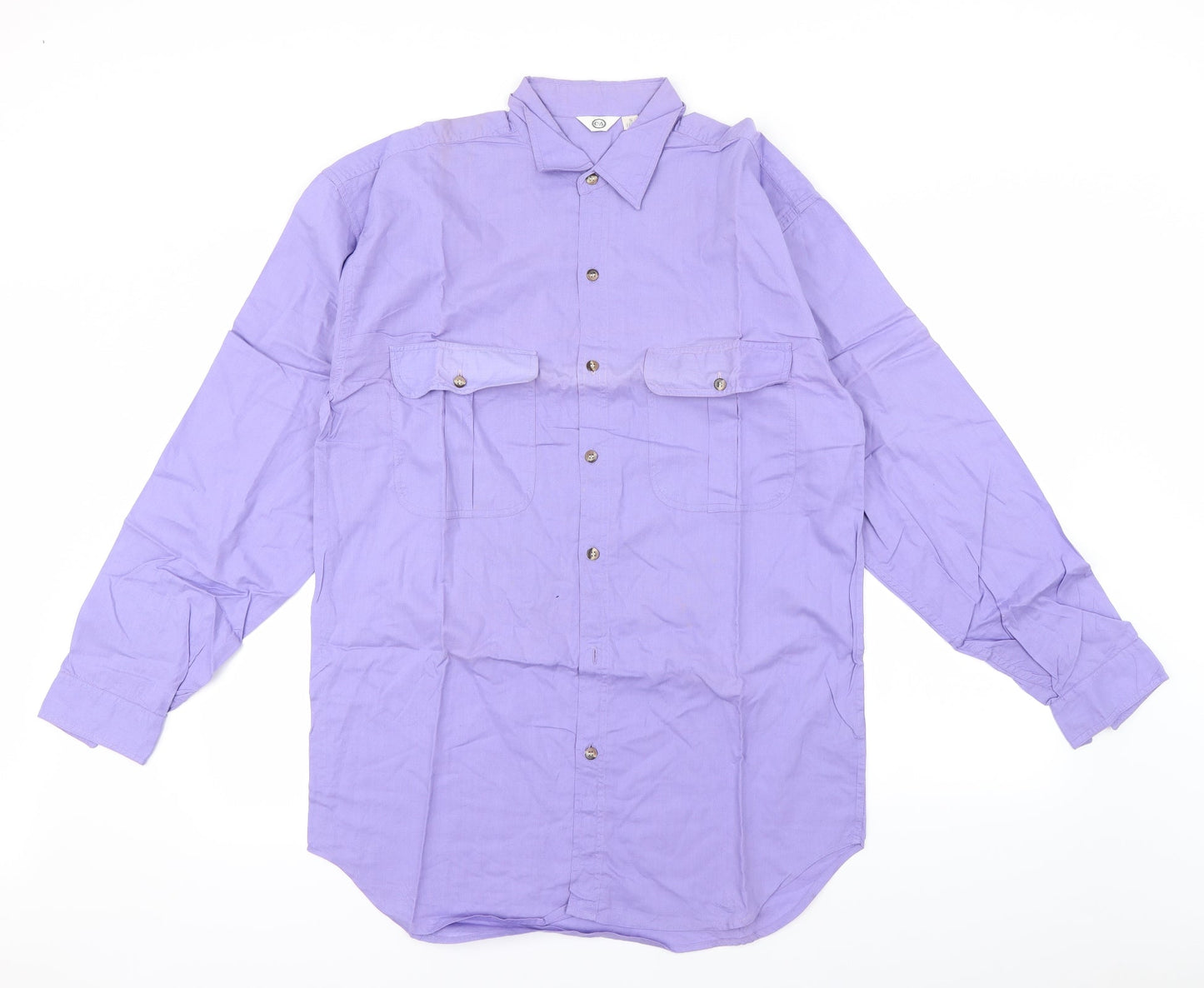 C&A Mens Purple    Dress Shirt Size S