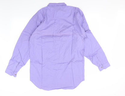 C&A Mens Purple    Dress Shirt Size S