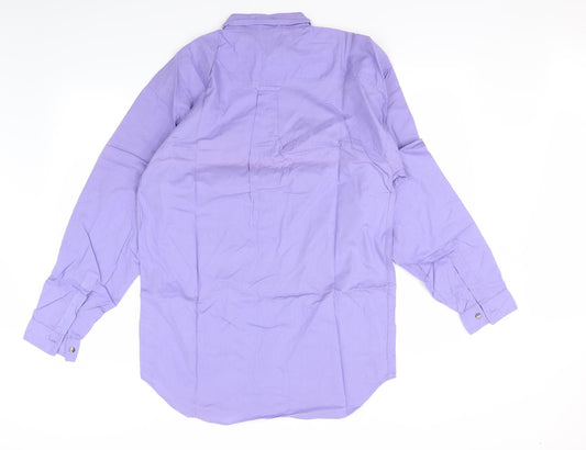 C&A Mens Purple    Dress Shirt Size S
