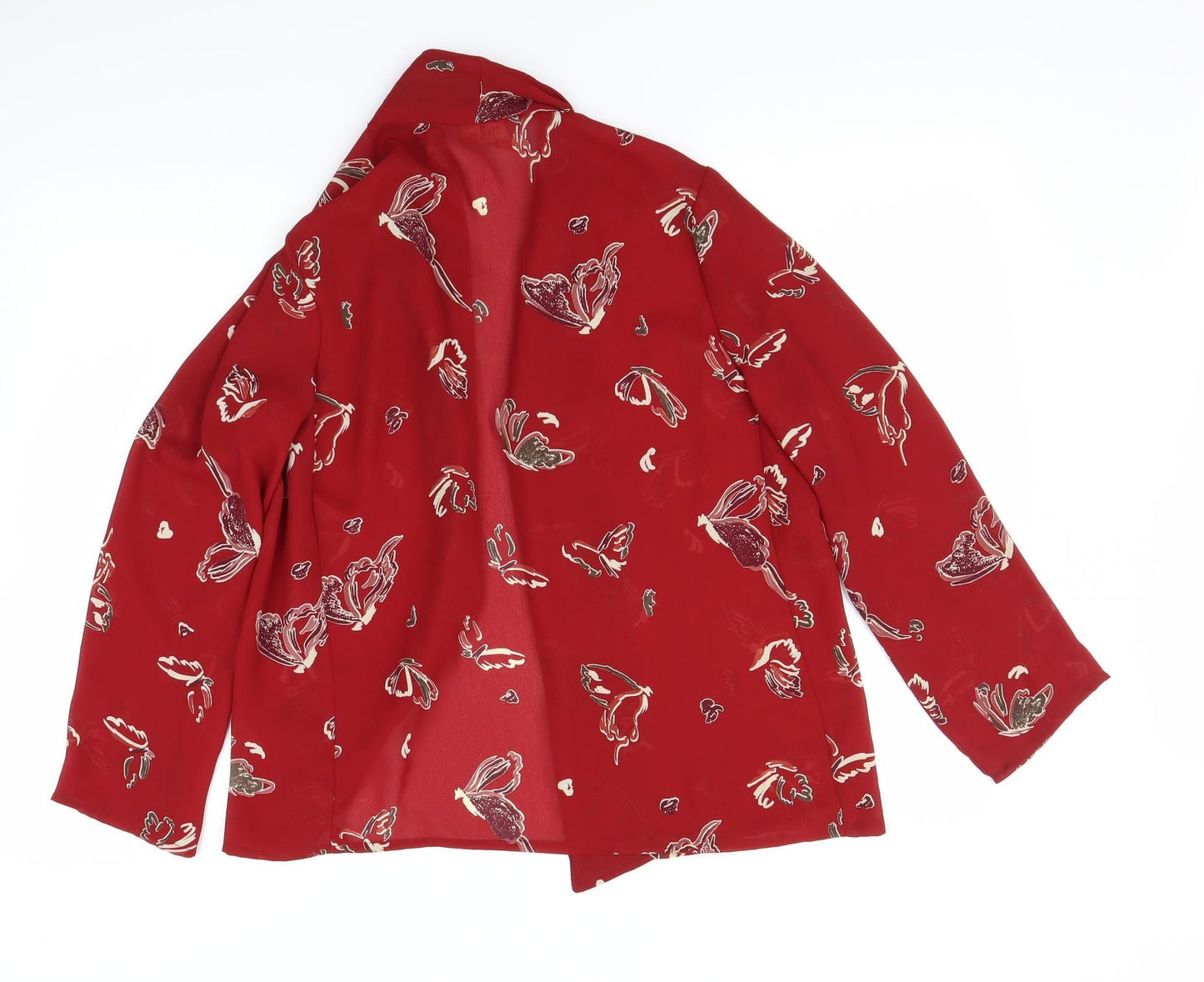 Womens UK Size 14 Cleo Red Basic Blouse