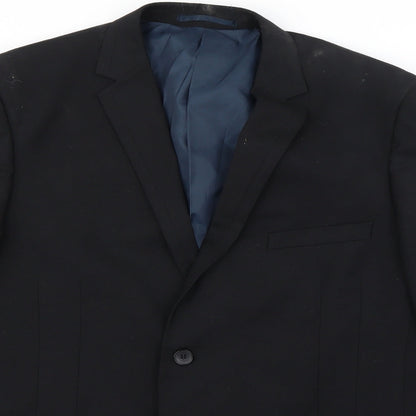 Preworn Mens Black   Jacket Blazer Size L