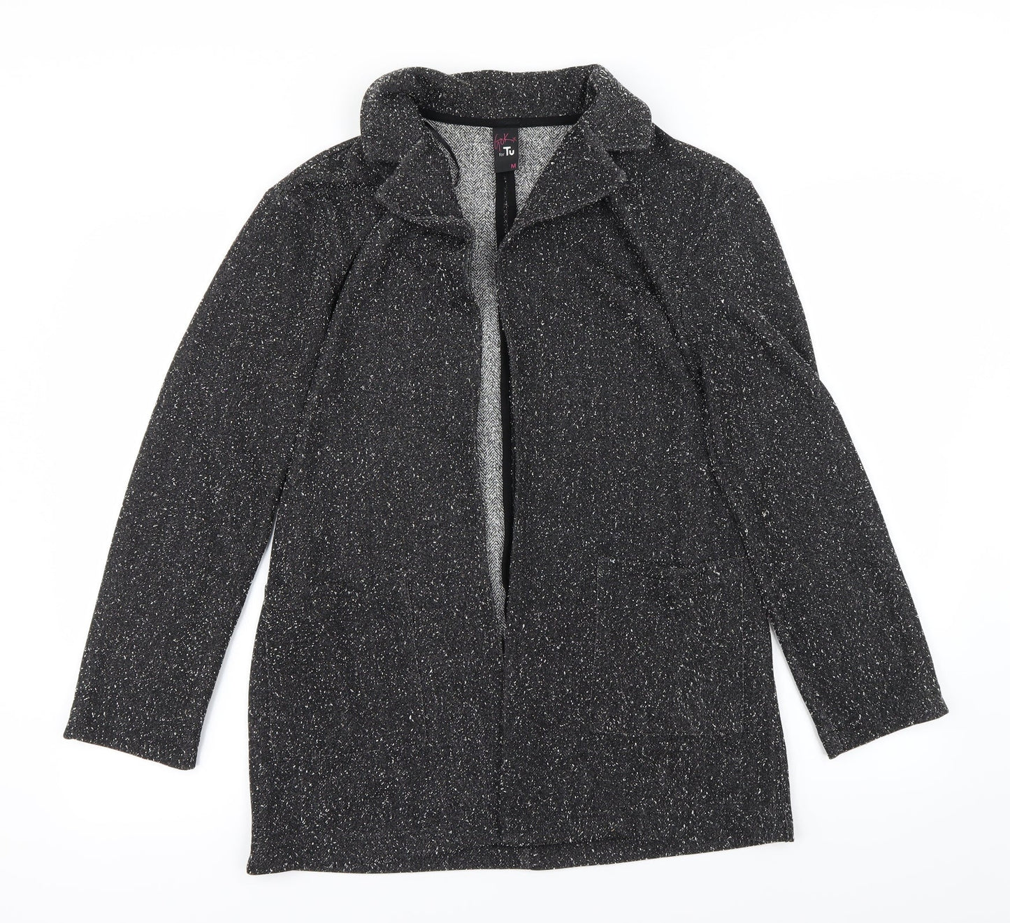 TU Womens Grey Polka Dot  Cardigan Jumper Size M