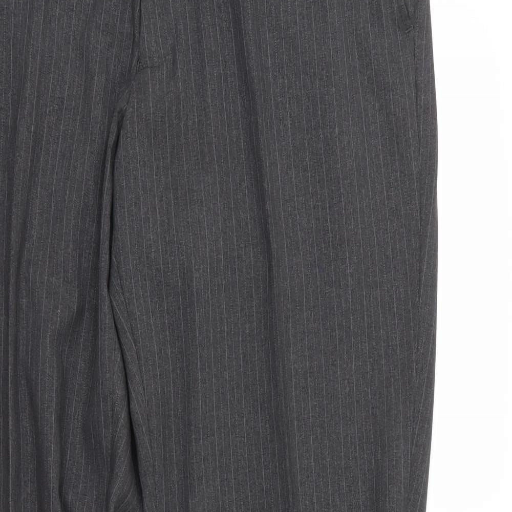 Taylor & Wright Mens Grey Striped  Dress Pants Trousers Size S L31 in