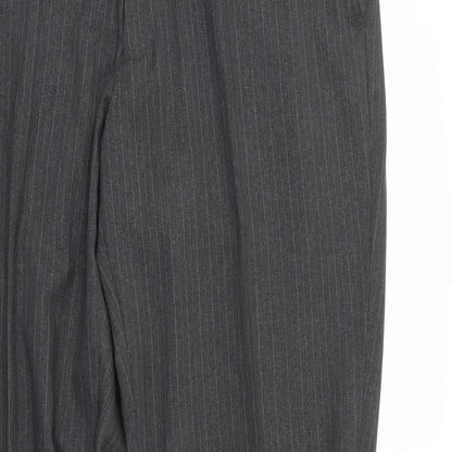 Taylor & Wright Mens Grey Striped  Dress Pants Trousers Size S L31 in