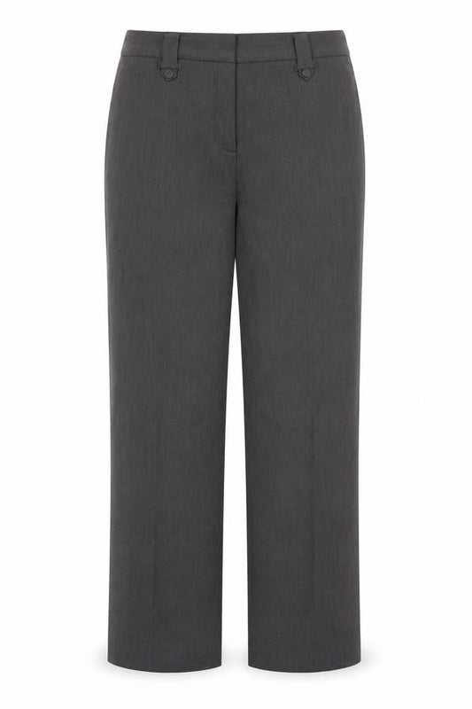 Womens UK Size 18 BM Regular Fit Dress Pants Grey Trousers